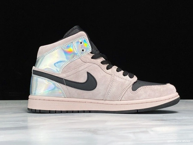 Cheap Dirty Jordan Air BQ6472-602 1 Iridescent Mid (W) Powder 0704